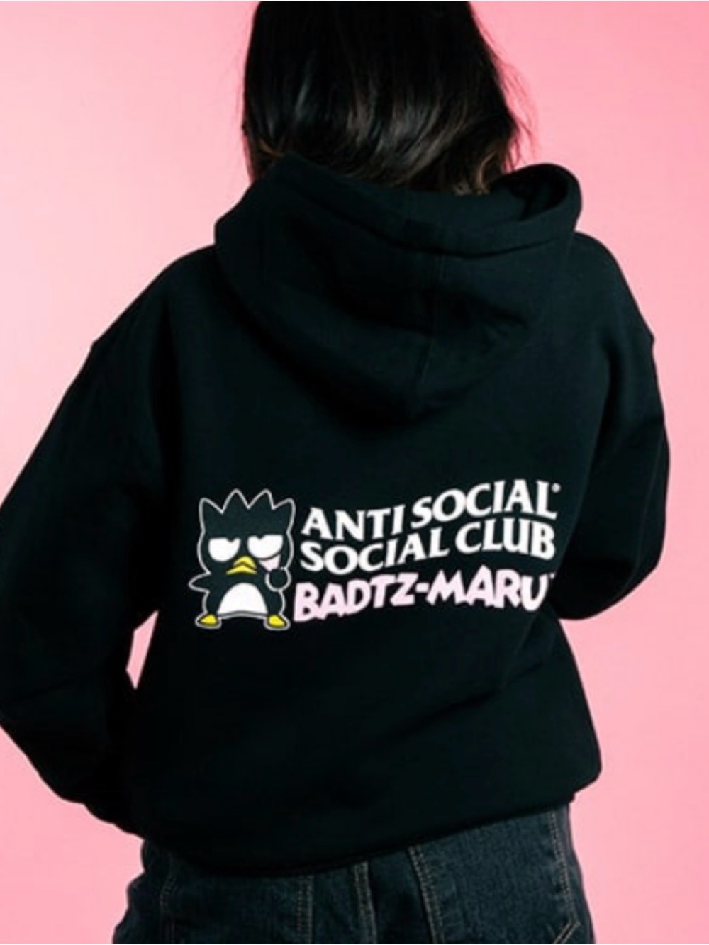 NWT Anti-Social Social Club Sanrio Bad Batz-Maru Hoodie size S unisex